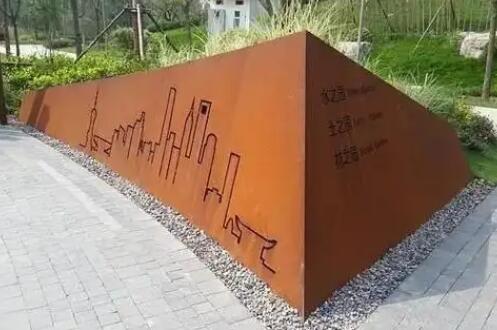 三沙耐候钢挡土墙